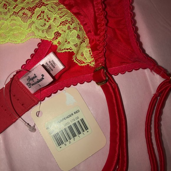 - Agent Provocateur Pink & Yellow Novah Bra& Suspender - Picture 5 of 5